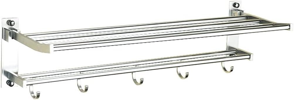 Porte-serviettes multifonction en aluminium à crochets pour libérer le plan de travail