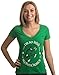 I'm so Irish my Liver Hurts | Funny St. Patrick's Day Ladies' Green Deep V-neck
