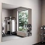 47×26” Gym Mirror 2-Pack, Shatterproof Glassless Mirrors, Wall Mount for Garage Gym, Dance Studio