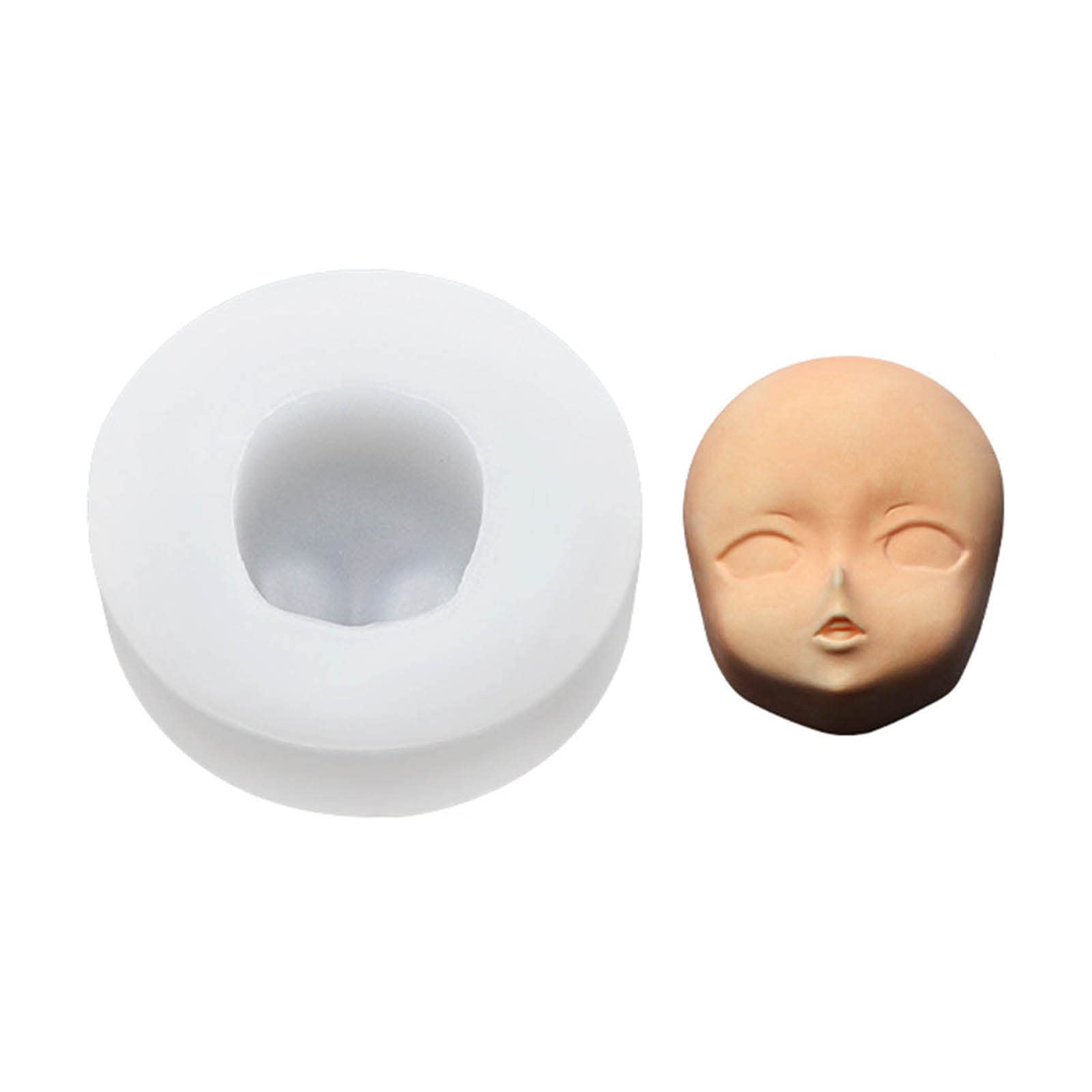 Tsophreniq Dolls Head Face, Silicone Head Molds, Shower Fondant Cake Clay Soap Resin Chocolate Mold