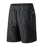 Costume da bagno uomo buon materiale, traspirante, leggero, idrorepellente e rapido all'asciutto, ideale per gli sport acquatici estivi o le attività in spiaggia. Elastico spandex a due vie, un po 'elastico per una più confortevole esperienza di utilizzo.