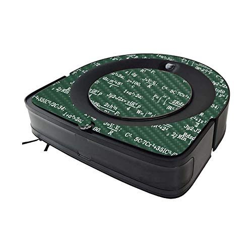 Image of MightySkins Carbon Fiber Skin Compatible with iRobot Roomba s9 Vacuum Minimal Coverage - Equation Board | Textured Carbon Fiber Finish | Easy to Apply and Change Styles | Made in The USA