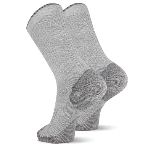 Wolverine Men's All Season Work Mid Calf Socks - 2 Pairs - Breathable Cotton Cushioning2