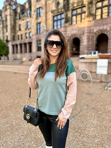 Image of Zeagoo Sweaters for Women Fall Outfits Trendy 2025 Long Sleeve Shirts Bussiness Casual Knit Pullover Sweater Tops