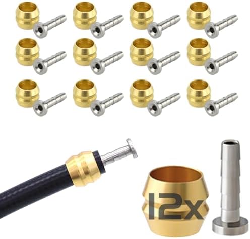10x Bremsleitung Oliven & Einsätze Set - BH90 Kompatibel Mit Shimano