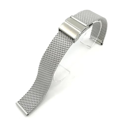 Correa de reloj de acero inoxidable con liberación rápida de 20mm y 22mm 3