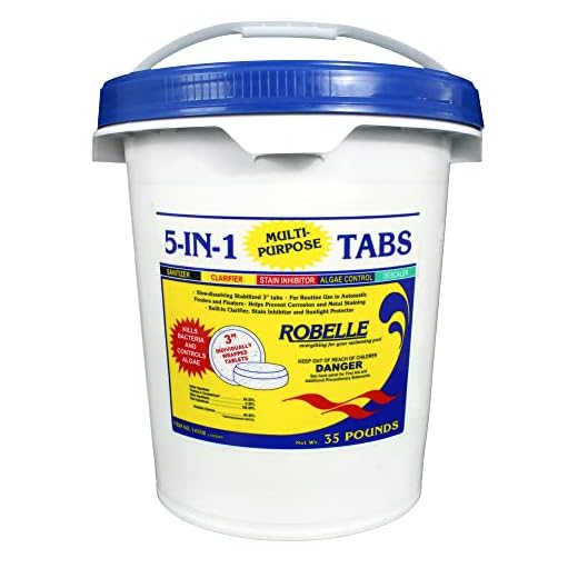 Robelle 1440M Chlorine Tabs Pool Sanitizer, 40-Pounds