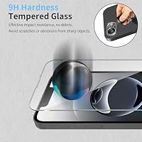 HidWee Schutzfolie Kompatibel mit iPhone 16e 2025 für Panzerglas, 2 Stück Schutzglas & 2 Stück Kamera Schutzfolie, 9H Härte Anti-Kratzer Schutz Glas, HD Displayschutzfolie & Kameraschutz – Ansicht 3