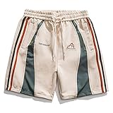 Aelfric Eden Men's 90s Patchwork Vintage Shorts Elastic Waist Cargo Short Streetwear Casual Shorts