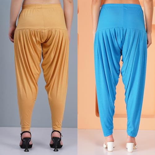 Image of Buy That Trendz Women's Viscose Dhoti Patiyala Salwar Harem Bottoms Pants