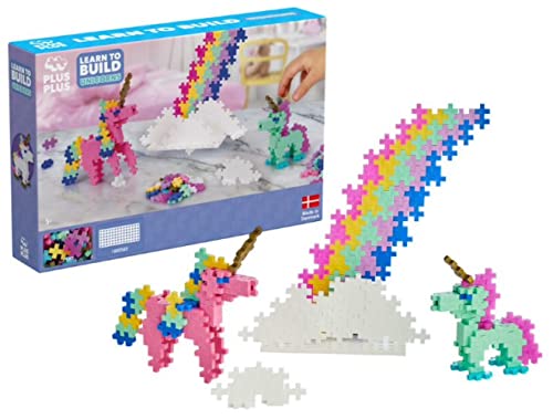 PLUS PLUS - Kit découverte Licornes 275 pièces - Jeu de Construction - PP3908