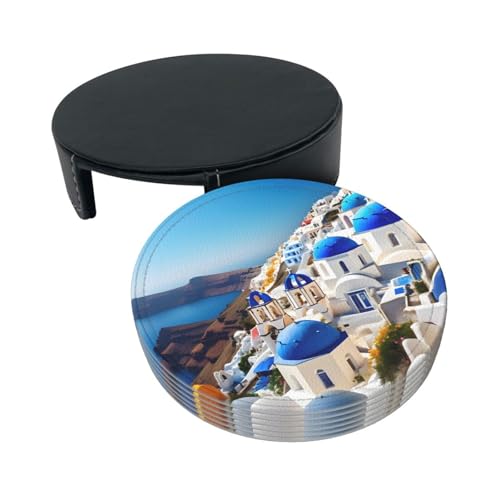 Dessous de verre Santorini en PU résistant pour table chic - 4