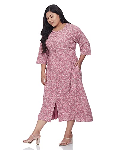 Image of Women's Rayon A-Line Midi Dress