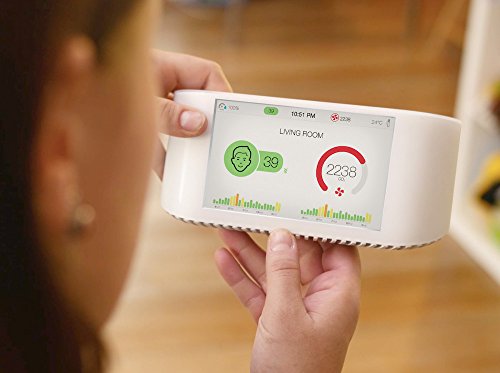 Image of Atlanta Healthcare AirVisual Node by Atlanta Healthcare Air Quality Monitor - Real-time PM2.5, CO2, Humidity, Temperature, Wi-Fi - White
