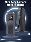 Body Camera with Audio and Video Recording, HD 1080P Body Cam with Auto Night Vision, Motion Detection, Personal Camcorder Sport Action Camera for Outdoors Activities