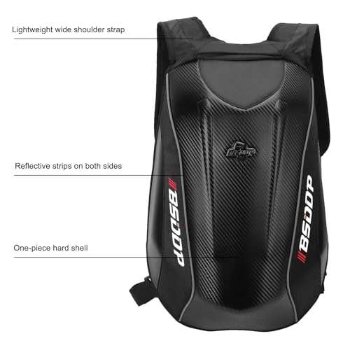 RHA0801 Mochila de Equitação, Mochila de Motocicleta, Mochila de Casca Dura à Prova D'água para Hom