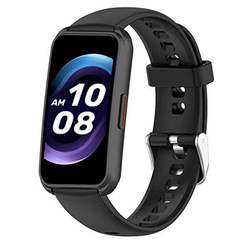 Correa de silicona compatible para FITVII Smartwatch 1.47 pulg miniatura 1