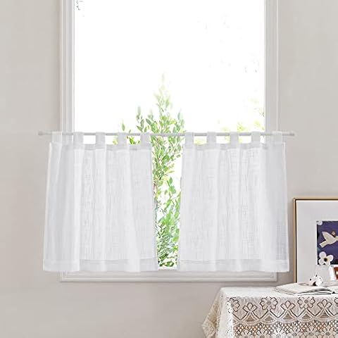 PONY DANCE Cortinas Cortas 60x90 cm, Blanco Cover