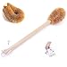 Updated Modern Version Toilet Bowl Brush, Natural Coconut Fiber Brush Head and Beechwood Handle for Bathroom Toilet – Sturdy, Deep Cleaning, Eco-Friendly, Toilet Cleaning Brush with Hanging Hook