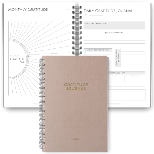 Gratitude & Mindfulness Journal - 90 Day Gratitude Template Self Care Planner Positivity Diary A5 (Mono)