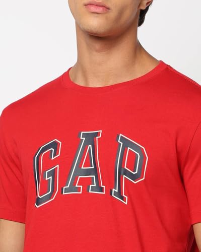 Image of Gap Men Graphic Printed Slim Fit Crew Neck Short Sleeves T-Shirt