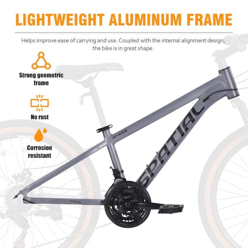 SPATIAL Mountain Bike, 24/26/27.5/29 Inch Outdoor Cycling