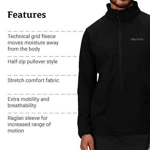Image of MARMOT Men's Leconte Fleece 1 /2 Zip Pullover Jacket