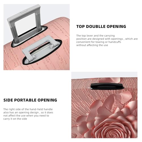 Rose Gold Luggage Cover for Suitcase Tsa Approved, Washable Suitcase Protector Fits 18-32 Inch Anti-scratch Suitcase Cover Carry on Luggage Sleeve Travel Baggage Cover4