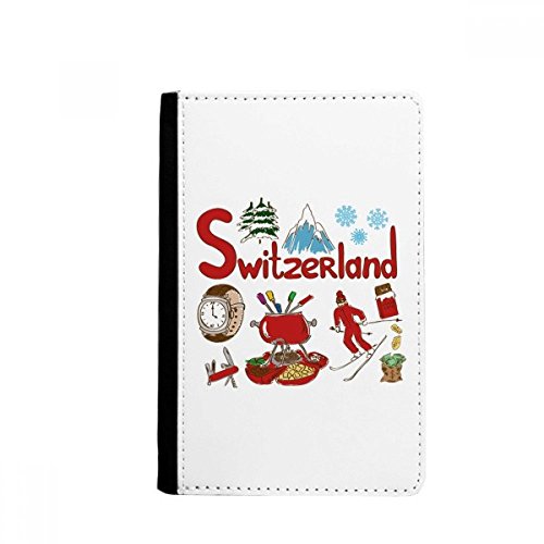 Switzerland National symbol Landmark Passport Holder Notecase Burse Wallet Cover Card Purse