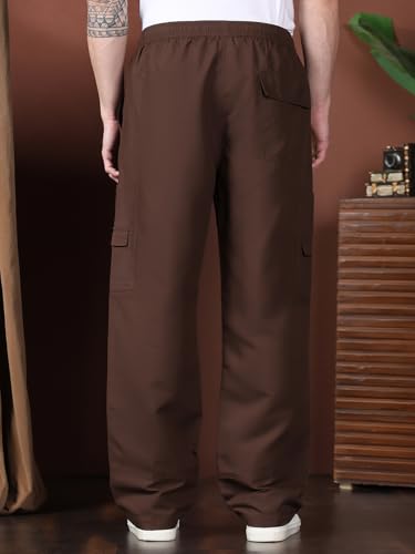 Image of KOTTY Men's Urban Style Relaxed Cargo Pants with Stylish Pockets and All-Day Comfort