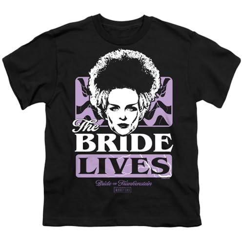 Universal Monsters Bride of Frankenstein Lives Kids T Shirt for Youth Toddler Boys and Girls2