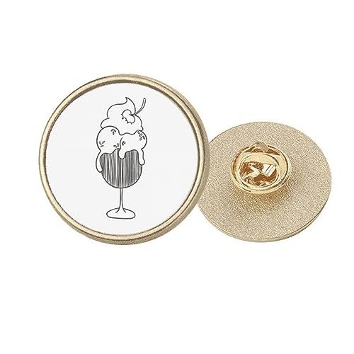 Broche ronde cerise pour sublimer un col de chemisier neutre