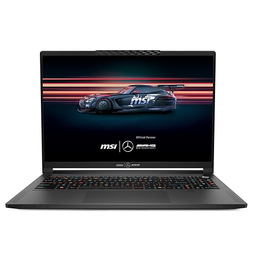 MSI Stealth A16 MercedesAMG AI+ A3XWGG-024AU, 16" QHD+ OLED 240Hz Gaming Laptop, AMD Ryzen AI 9 HX 370, 32GB DDR5, 2TB SSD, NVIDIA GeForce RTX 5070 8GB, Windows 11 Pro, Selenite Gray