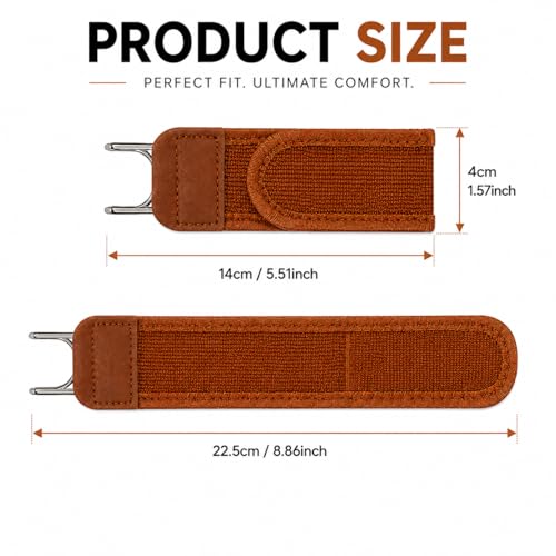 Image of PUJI Buckleless Belt for Men & Women - Elastic Stretch Waist Belt with Metal Hook, Invisible Everyday Work Belt, Black, Brown, White (2 pcs)