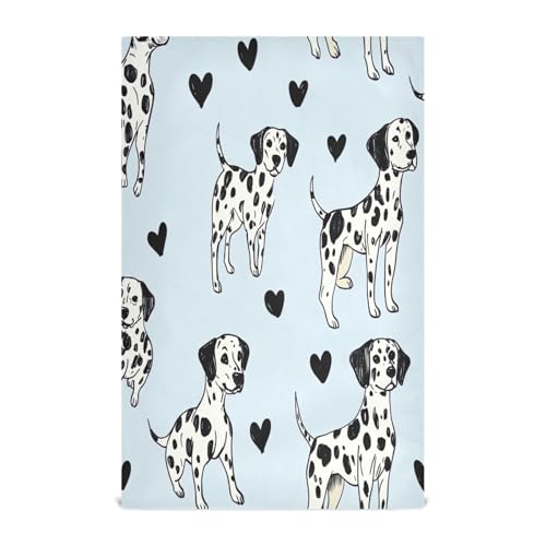 STAYTOP Cute Spotted Dog Kitchen Dish Towel Set,1Pcs Drying Kitchen Towels Tea Towels Gift Set for Drying Cleaning Cooking Baking