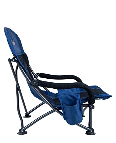 Iclimb Low Wide Beach Camping Folding Chair With Side Pocket And Carry Bag thumb #7
