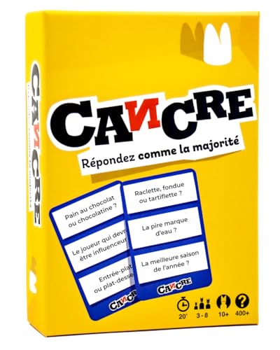 PLATONIA GAMES Cancre - Jeu de société - Répondez comme la majorité - Jeu d'Ambiance Famille & Amis - 3 à 8 Joueurs - 15 Min - Idée Cadeau