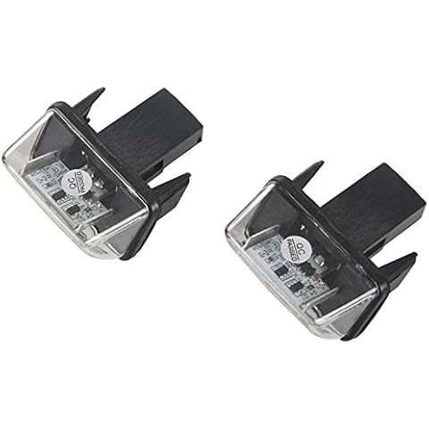 Dasing 2pcs Car Number Plate Lights SMD LED License Plate Lamp Light for Peugeot 206 207 306 307 406 407 for Citroen C3 Cover