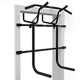 PULLUP & DIP Klimmzugstange Türrahmen ohne Bohren inkl. Dip Station – Türreck mit Dip-Stange – Dip Barren Erweiterung für Zuhause – Klimmzug Dip Set für Calisthenics, Dips & Krafttraining