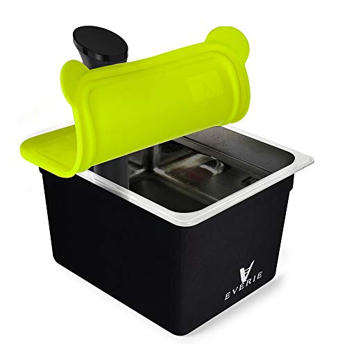 EVERIE Sous Vide Container 12 Quart with Collapsible Silicone Lid and Container Sleeve