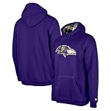 New Era NFL Baltimore Ravens - Sudadera con capucha para hombre, Baltimore Ravens Purple, S