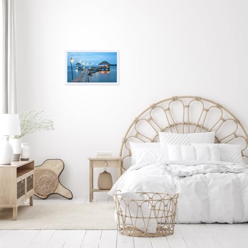 Image of JCJMY 12x20 Picture Frame White for Poster Photo Picture, Horizontal and Vertical Formats for Wall Hanging, 12 x 20 Wall Gallery Poster Photo Frame for 12 by 20 Photos Posters, White