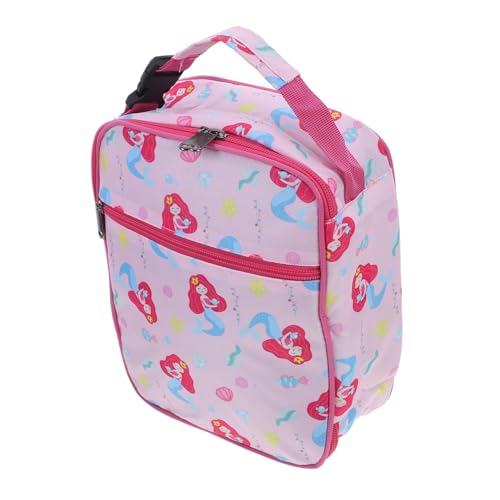 SOIMISS Bolsa De Almuerzo Para Bolsa De Almuerzo Con Aislamiento Para Muelle De Aislamiento Bolsa De Almuerzo Reutilizable Bolsa De Almuerzo Portátil Algodón Perlado Rosa