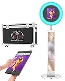 HARZHI Portable Photo Booth Compatible with Ipad 12.9in 10.9in 10.2in, for Ipad Photo Booth Shell Stand Stand Provide Chacktok PhotoBooth Software for Party and Wedding, Flight Case