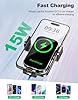Glangeh Car Phone Holder Wireless Charger, Auto Clamping Wireless Car Charger, 15W Fast Wireless Charging Car Mount for Dash Windshield for iPhone 17 16 15 14 13 12 11 Pro Max, Galaxy S24+ and more #2