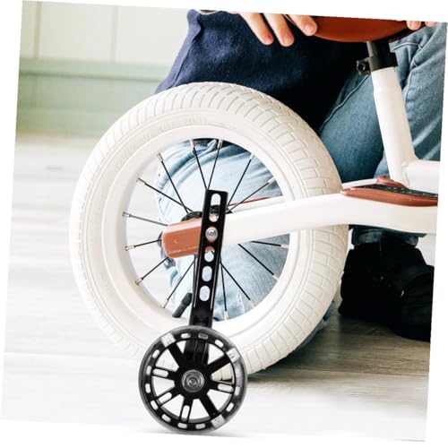 S Bike Training Wheels 4pcs Ruedas Auxiliares Ajustables de Repuesto con Estabilizadores para Bicicleta Resistentes al Desgaste Apto para Niños miniatura 6