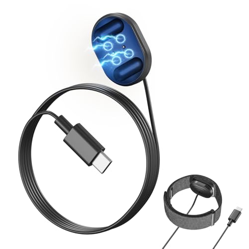 Magnetic Charging Cable Compatible with Ray-Ban Meta Display Neural Band, USB-C Fast Charger Cord, Portable Travel Replacement Charging Accessories for Smart Glasses