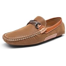 Bruno Marc Mens Driving Penny Loafers Casual Moccasins Shoes,Size 8.5,Tan