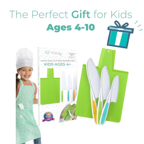 TOVLA JR. Toddler Montessori Kitchen Knife and Cutting Board Set – Safe, Kid-Sized Tools for Real Cooking – Ages 3+ Life Skills and Hands-On Prep - Image 6