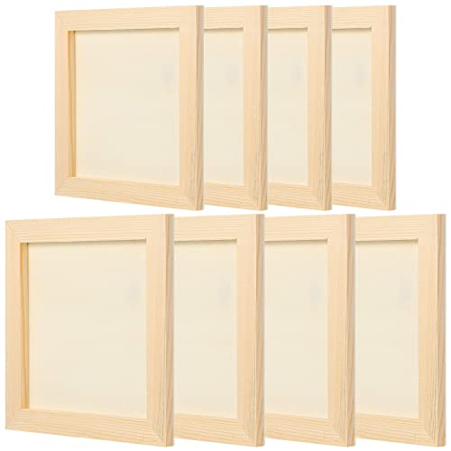 Toddmomy 8 Pc Square Photo Frame Clay Set DIY Clay Painting Frames for Boys and Girls Arts Crafts for Children